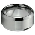 thumbnail image 3 of Charming Jewelers Tungsten Wedding Band Ring 10mm for Men Women Comfort Fit Beveled Edges Brushed Lifetime Guarantee Size 13, 3 of 5