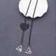 thumbnail image 2 of 1 par de tirantes de sujetador ajustables, invisibles y antideslizantes (patrón de amor negro), 2 of 5