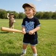 thumbnail image 3 of Younger Tree Baby Boy Summer Clothes Letter Short Sleeve T-Shirt Shorts Outfits Set for 12-18 Months, 3 of 8