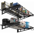 thumbnail image 1 of Towallmark Heavy-Duty Garage Wall Mounted Shelves,2x4 FT Wall Mounted Storage Shelf,400 Lbs Load Capacity Garage Storage Rack Floating Shelves, 2 Pack, Suitable for Shop, Shed, 1 of 7