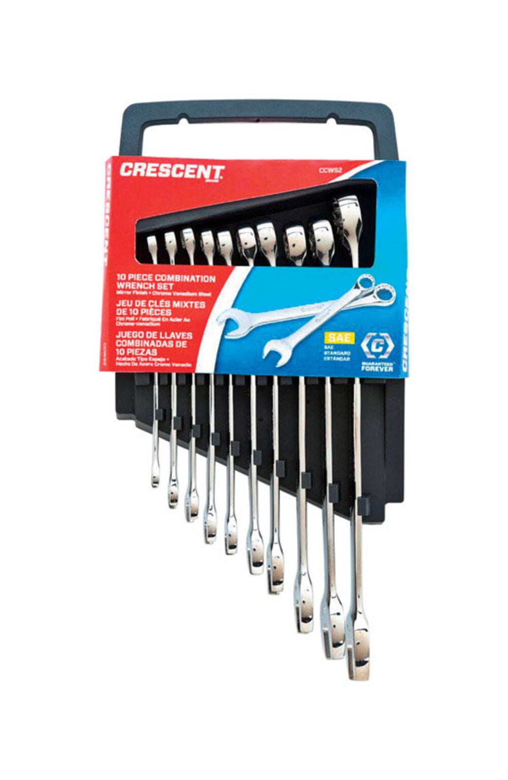 Crescent CCWS2 SAE Combination Wrench Set, 10 Piece
