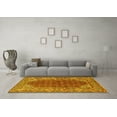 thumbnail image 3 of Ahgly Company Machine Washable Indoor Rectangle Persian Yellow Traditional Area Rugs, 8' x 10', 3 of 4