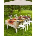 thumbnail image 4 of Fsddascl Summer Sunflowers Outdoor Tablecloth - 54x80 Inch Rectangle Dining Table Cover, Vintage Oil Painting Floral Leaf Plant Waterproof Outdoor Table Cloth with Umbrella Hole & Zipper for Patio, 4 of 7