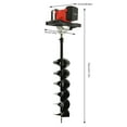 thumbnail image 2 of Electric Post Hole Digger W/ 6" Bit Electric 2000W Auger Digging Drill 6-Speed Used In Homes, Construction Sites, Farms, 2 of 18
