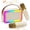 Beige 1 Mic, variant on FanFun Karaoke Machine, Mini Portable Bluetooth Speaker with Microphone, Rainbow Lights, Kids Gift
