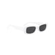 thumbnail image 1 of Guardurnaity Gafas de sol unisex lisas multicolores Gafas de sol Decoración de mano Gafas de mujer Gafas clásicas modernas a juego Lentes Blanco y gris, 1 of 6