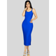 thumbnail image 4 of Vestido De Mujer Midi Casual Stretch Para Diario Y Salida, 4 of 5