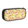 thumbnail image 2 of Vsdgher Lemon Orange Print Large Capacity Pencil Case Pouch with Zipper, Portable Aesthetic Big Capacity Pencil Cases Pen Office Travel Stationery Bag, 2 of 8