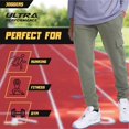 thumbnail image 4 of Ultra Performance 3 Pack Mens Open Bottom Sweatpants with Pockets, Casual Sweatpants for Men, 4 of 7