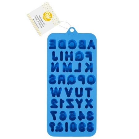 Wilton Silicone Letters and Numbers, 39 Cavity Candy Mold, 2115-0-0111