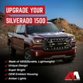 thumbnail image 4 of AMERICAN MODIFIED Armor Grille for 16-19 Chevy Silverado 1500, Glossy Black, 4 of 13