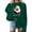 #05Green, variant on Women's Christmas Sweatshirts Loose Pullover Shirts Xmas Graphic Printed Blouses Tops Long Sleeve Crew Neck Sweaters Casual Holiday Clothing
