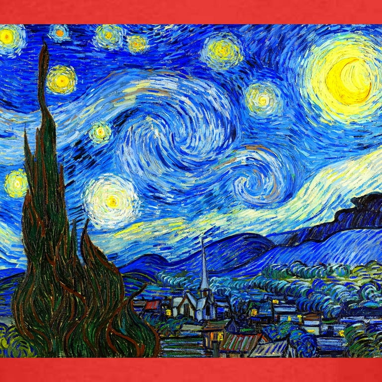 CafePress Van Gogh Starry Night Kids Dark T Shirt Dark T-Shirt