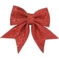 thumbnail image 1 of 2/10pcs Christmas Large Bow Glitter Bowknot Wreath Bow For Xmas Tree Party Present Gift Wrapping Decoration, 1 of 1