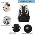 thumbnail image 4 of FORMRS Unisex School Backpack 17" Student Travel Bag with Laptop Compartment, Cute Cat Paw, 4 of 7