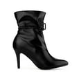 thumbnail image 3 of BLISSFUL STEP Women's Pointed Toe Drawstring Pull on Stiletto Heel Ankle Boots, 3 of 8