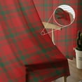 thumbnail image 5 of Red Lattice, Sheer Curtains 96 Inches Long 2 Panels Set, Window Sheer Curtains for Living Room/Bedroom, Christmas Plaid Red Black Country Check Light Filtering Rod Pocket Curtain 52'' x 96'' x 2, 5 of 7
