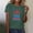 Green, variant on 4th of July Shirts for Women: American Flag Tee USA Red White Blue Top Patriotic Crew Neck T Shirt