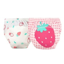 Gpaecead 2 Pack Diaper Covers for Girls Training Pants Boys Diaper Covers Pants for Toddlers Absorbent Potty Training Pants for Boys and Girls Pink 04