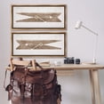thumbnail image 2 of Stupell Industries Minimal Laundry Clothespins Abstract Painting Brown Floater Framed Canvas Art Print Wall Art, 31 x 14, Set of 2, 2 of 9