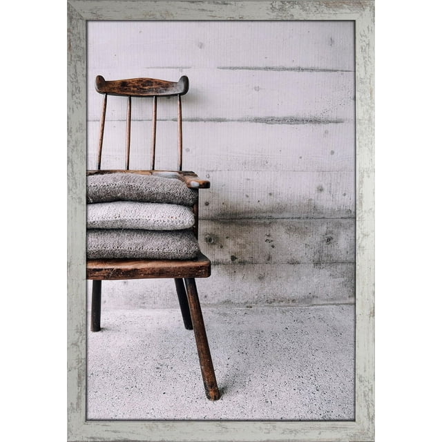Hometrends Museum Perfection 16x20in Poster Frame, Decorative Wall Poster Frame, Picket White Finish