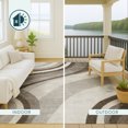 thumbnail image 4 of Addison Rugs Chantille Indoor/Outdoor Transitional Swirls Brown Machine Washable Rectangle Rug, 10' x 14', 4 of 8