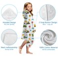 thumbnail image 7 of Cartoon Construction Vehicles Signs White Pattern Hooded Bath Towel，50"x30" for Ages 3 To 12 Kids, Quick Dry Lightweight Soft Microfiber Hood Beach Towel Cover Up for Kids, 7 of 7