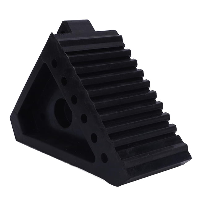 Butée de Roue en Caoutchouc, 6.9 X 3.9 X 5.9 Po Légère Multifonctionnelle Friction Améliorée Cale de Pneu en Caoutchouc Résistant aux Intempéries Portable pour RV