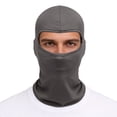 thumbnail image 3 of Domuza Ski Solid-Color Mask for man women, Balaclava Face Cover, Shiesty Mask UV Protector Lightweight for Motorcycle Snowboard Gray One Size, 3 of 3