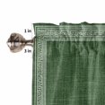 thumbnail image 5 of Green Retro Greek Key Kitchen Valances for Windows 54x18 Inch Kitchen Curtains Valances Rod Pocket Geometric Greece Ancient Rustic Bathroom Window Valances for Window Treatment Decor, 5 of 6