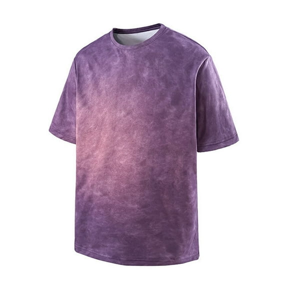 hotojiny Tie Dye T-Shirts for Men Fashion Short Sleeve Oversized T Shirts for Adults Stylish Crew Neck Tops Loose Fit T Shirts Baggy Tees
