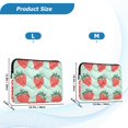 thumbnail image 4 of FORMRS 13-13.3 inch Laptop Sleeve Case Soft Carrying Quilted Computer Bag Cover, Red Strawberry, 4 of 7