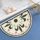 thumbnail image 5 of Tapete Absorbente Semicircular para Baño | Alfombra Gruesa de Fibra de Poliéster Antideslizante | Tapete de Baño de Microfibra Supersuave de Secado Rápido | Ideal para Puertas, Inodoros, Tocadores, B, 5 of 6