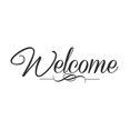 thumbnail image 3 of Welcome Sticker for Front Door Modern Wall Art Vinyl Decals, 15x5-inch, Black, 3 of 3