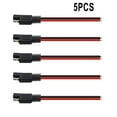 thumbnail image 3 of 5PCS Battery Charger SAE Connector 12V DC Power Plug DIY Cable 14AWG 15/30cm, 3 of 4