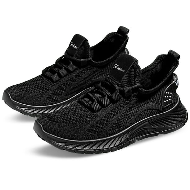 Hugtrwg Zapatos para Correr Zapatos Senderismo para Mujeres para Viajes (36 Negro)