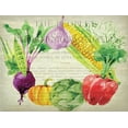 thumbnail image 2 of Kimberly, Allen 24x19 Black Ornate Wood Framed with Double Matting Museum Art Print Titled - Fresh Veggies 1, 2 of 4
