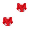 thumbnail image 3 of Minnieouse Bragas menstruales confiables Seguridad y comodidad en una Bragas menstruales de cintura alta Bragas de mujer rojo rojo 2Conjunto, 3 of 6