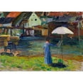 thumbnail image 2 of Wassily Kandinsky 18x14 Gold Ornate Wood Frame and Double Matted Museum Art Print Titled - Kallmunz - Gabriele Munter Painting I (1903), 2 of 4