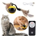 thumbnail image 1 of Pelota Interactiva Juguete para Gatos Rodante Automática Con Colas Plumas Y Gatitos, 1 of 9