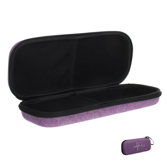 LEORX 1Pc Durable Purple Stethoscope Storage Pouch Compact Box with Built in Net Pouch