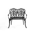 thumbnail image 4 of Homefun Cast Aluminium Butterfly Design Garden Bench, Black, 4 of 6