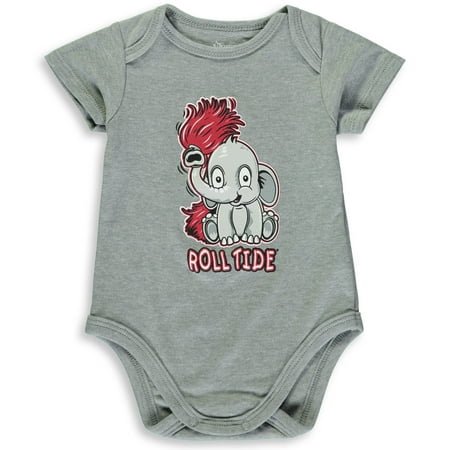 Alabama Infant Clothes - Alabama Crimson Tide Newborn & Infant Fan Essential Bodysuit - Heathered Gray