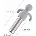 thumbnail image 5 of Tea Infuser for Loose Tea Cute Tea Diffuser Fine Mesh Tea Steeper Stainless Steel and Silicone Tea Strainer for Cup and Mug, Yellow, 5 of 8