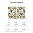 thumbnail image 3 of KLL Mosaic Forest Squirrel Print Fleece Throw Blanket, Horizontal Fleece Bedding Cute Soft Blankets Comfy Fleece Flannel Plush Home Decor for Couch & Bed -80"x60", 3 of 9