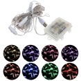 WSTEER 1 Set Solar Patio Umbrella Lights Cordless Parasol String Lights