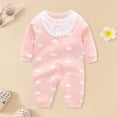 thumbnail image 6 of JFOPQVSM Newborn Baby Girl Clothes Preemie Fall Winter Floral Outfits Infant 0 3 6 12 18 Months Romper,Cute Babies Jumpsuits, 6 of 6