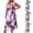 Hot Pink, variant on CHGBMOK Womens Tie Dye Print Summer Sundress Plus Size Spaghetti Strap Midi Dress Casual Loose Fit Comfy for Beach