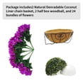 thumbnail image 3 of Artificial Outdoor Bougainvillea Flowers with Brown Basket, Artificial Hanging Flowers Plant, 12 Pcs Bougainvillea Flowers for Christmas, Faux Flower with Eucalyptus Leaves Fake Plant
Greenery Boxwoo, 3 of 8