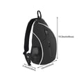 thumbnail image 3 of Slim Badminton Racket Bag, Adjustable Shoulder Crossbody Tennis Backpack for Outdoor Sports Training, 3 of 8